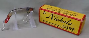 Raro Nichols Lure Co., 3 1/4" camarón Greeb, nuevo en caja, sin pescar, C. 1945-50 - Imagen 1 de 7