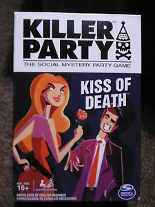 Killer Party Mystery Games, Kiss Of Death Adult & Party Game SPINMASTER NEW XMAS