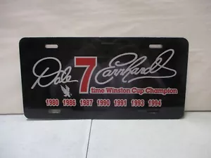 1995 Dale Earnhardt 7X Winston Cup Champion License Plate - Picture 1 of 2