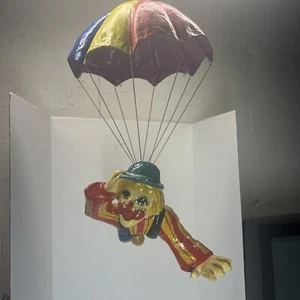 . Vintage Large Parachute Hanging Clown Beautiful large decorative ornament. - Picture 1 of 6