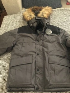 Ben Sherman Boy’s Parka Faux Fur Jacket Size M (10-12) - Picture 1 of 11
