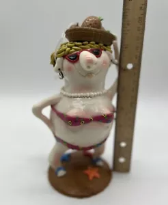 Tropical Bikini Clad Whimsical Woman Resin Figur - Bild 1 von 9