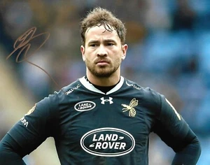 ENGLAND, WASPS & GLOUCESTER RUGBY UNION: DANNY CIPRIANI SIGNED 10x8 PHOTO+COA - Picture 1 of 1