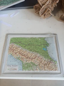 cartina emilia romogna in rilievo 1:1250000 palstica dea gostini 1966 30x25 cm - Bild 1 von 1
