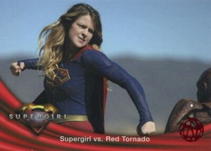 Supergirl Season 1 Red Foil Base Card #21 Supergirl vs. Red Tornado