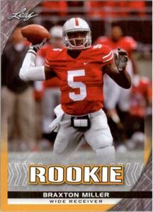 BRAXTON MILLER 2016 Leaf Rookies Exclusive GOLD RC #/100 - Picture 1 of 1