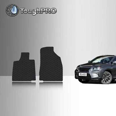Alfombrilla delantera ToughPRO negra para Lexus RX350 RX450h ajuste personalizado para todo clima 2010-2015 Foto 1 de 4