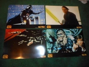 STAR WARS TRILOGÍA - JUEGO ORIGINAL DE 4 TARJETAS DE LOBBY ALEMANAS - 1997 - Imagen 1 de 1