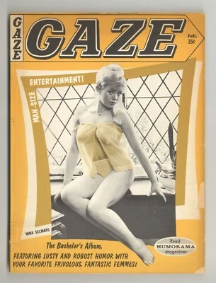 Gaze 1965 Bill Ward, June Wilkinson, Nina Selmars Pinup Magazine Humorama M32186 - Image 1 of 2