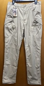 NWT Men Combat Cargo Pants Stretch Lightweight Waterproof Tactical Trousers-Tan - Picture 1 of 22