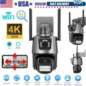 8MP WiFi Camera Wireless Outdoor 4K Night Vision Smart Security Camera System 5G - Picture 1 of 40