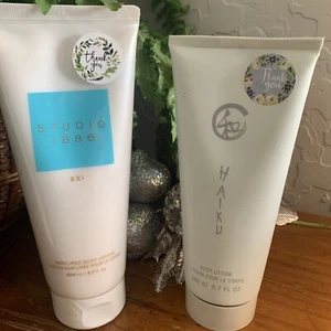 Lot Of 2 NEW Avon HAIKU Body Lotion & Studio 1886 XXI perfumed body lotion - Picture 1 of 5