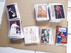 BIGLIETTI DA BOXE 1991 CARTE KAYO HA 195-200 di NECESSARIO PER SET COMPLETO + 250 DUPS - Foto 1 di 4