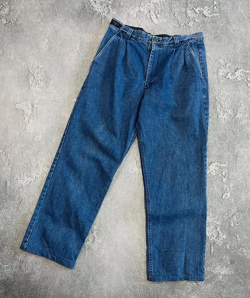 Pantalones de mezclilla holgados vintage de los 90’s Valentino Jeans Western Wear para hombre talla 38 ITALIA Foto 1 de 4