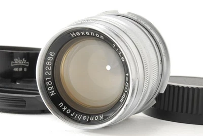 Raro!! Lente CLA'd [ESTADO PERFEITO] Konica Konishiroku Hexanon 50mm f/1.9 Leica L L L39 LTM - Imagem 1 de 4