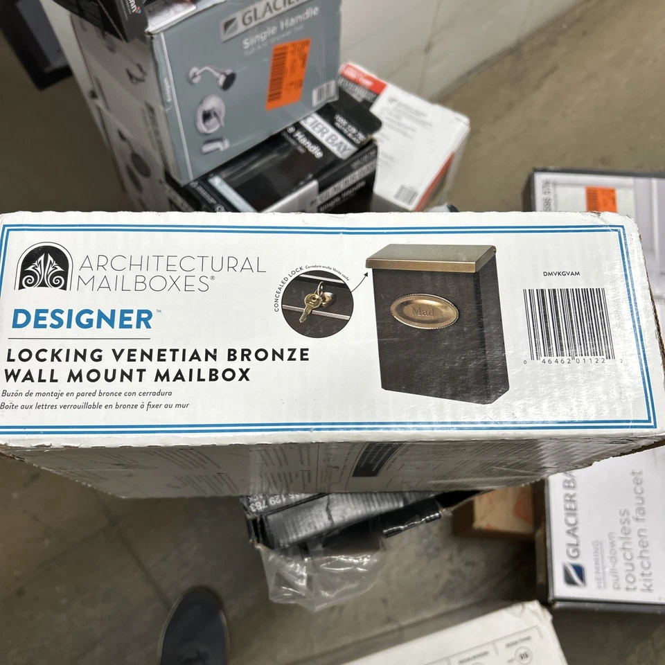 Gibilterra Cassette Postali DMVKGVAM Designer Cassetta Postale da Parete, Acciaio Zincato - Immagine 1 di 1