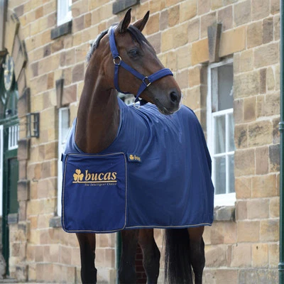 Bucas 140 Navy/ Gold Abschwitzdecke Panel Prize Cooler - Bild 1 von 2