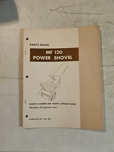 Vintage 1970 Massey Ferguson MF 120 Power Shovel Parts Book Manual  - Picture 1 of 6