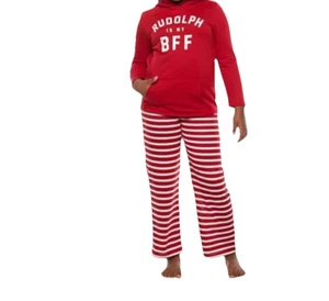 Familie Pyjama Weihnachten Kinder Team Santa Winter Lounge Unisex Hoodie Set M 8-10 - Bild 1 von 21