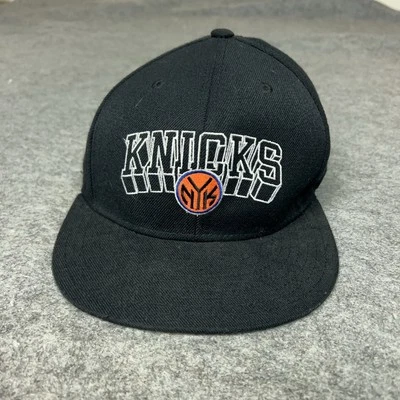 New York Knicks Hat Cap Snap Back Black NBA Basketball Wool Blend Adidas Mens - Image 1 of 4