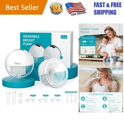 Wearable Electric Breast Pump with Smart Display - 4 Modes & Multiple Flanges - Image 1 of 4