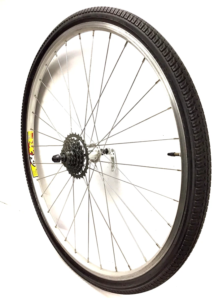 Rueda trasera de aleación para bicicleta Zac 19 700c QR 7s cassette 40C neumático bicicleta híbrida #Z2 Foto 1 de 4