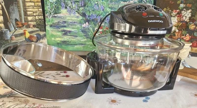 Daewoo 17L Halogen Air Fryer Backofen groß, selbstreinigend, einstellbare Temperatur & Timer - Bild 1 von 4