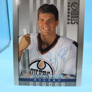 JASON ARNOTT Signed Auto Autographed 8x10 PHOTO CARD - EDMONTON OILERS - Picture 1 of 6