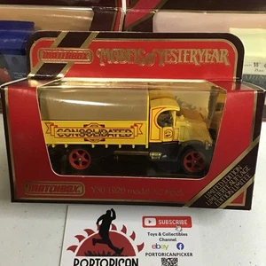 MATCHBOX MODELS OF YESTERYEAR Y30 YELLOW 1920 CONSOLIDATED MODEL AC MACK 1/43 - Picture 1 of 4