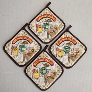 Vintage 80er M&M Topflappen 4er Set 1986 Mars inkl. Backen mit der besten Küche - Bild 1 von 12