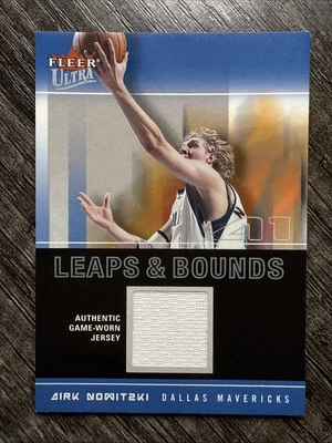 2003-04 Ultra Dirk Nowitzki #LB-DN MEM Leaps and Bounds Game Used Mavericks - Image 1 of 2