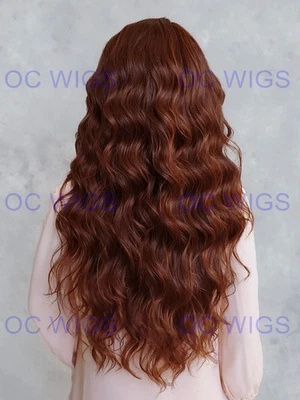 Длинный свободный кудри тепла безопасный человеческих волос смесь парик светлый/средний/темный блондин EVBC - Изображение 1 из 4