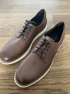 Scarpe Cole Haan Grand Atlantic Oxford da uomo 13 marroni castagno C34853 nuove senza scatola - Foto 1 di 8