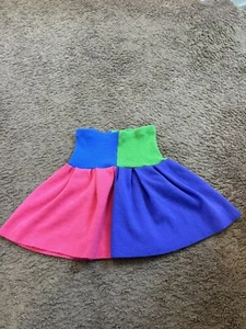 VTG Knitwaves Girls Skirt Colorful Flare Circle Circus Joker Size L 12 14 - Picture 1 of 6