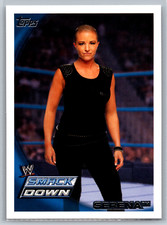 Serena 2010 Topps WWE Base Set Card #34 Diva Smackdown Straight Edge Society