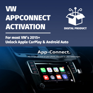 VW Volkswagen App Connect Activation Service Apple CarPlay Android Auto 