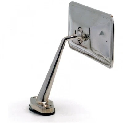 DASHBOARD MOUNTED INTERIOR MIRROR LARGE CHROME 170 X 62MM CONVEX GLASS - Image 1 of 2