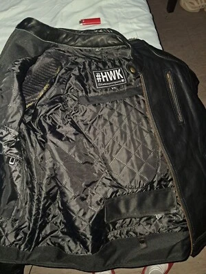 #HWK Protector Mens Leather Bike Jacket  - Image 1 of 4