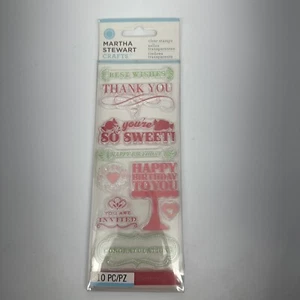 Francobolli Martha Stewart artigianali trasparenti tutte le occasioni 42 24015 10 pezzi - Foto 1 di 8