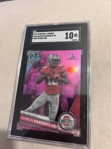 2023 Bowman U Chrom #100 Marvin Harrison JR Pink Refraktor - Bild 1 von 2