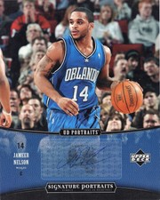 Jameer Nelson certified autograph signed auto 2005-06 Upper Deck 8x10 photo card