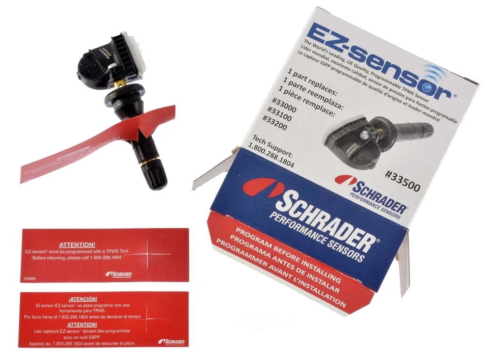 Schrader 33500 Schrader Programmable Ez-sensor W/ Rubber Valve Foto 1 de 1