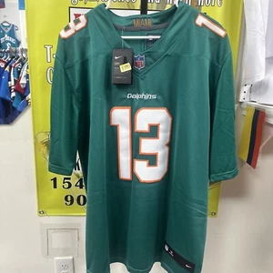 Dan Marino #13 Nike Miami Dolphins Football Jersey Embroidered, Green Men Size L - Picture 1 of 14