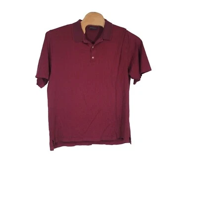 Camisa polo de golfe xadrez manga curta Bobby Jones Burgandy tamanho XXL - Imagem 1 de 4
