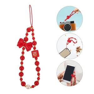 Handy Kette Telefonanhänger Perlen Perlenbesetztes Telefonarmband - Zdjęcie 1 z 12