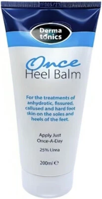 Dermatonics Once Heel Balm 200ML Large Professional-Grade Hard Skin Treatment