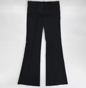 Pantalones de vestir para mujer Theory talla 4 negros a rayas elásticos hechos en EE. UU. - Imagen 1 de 20