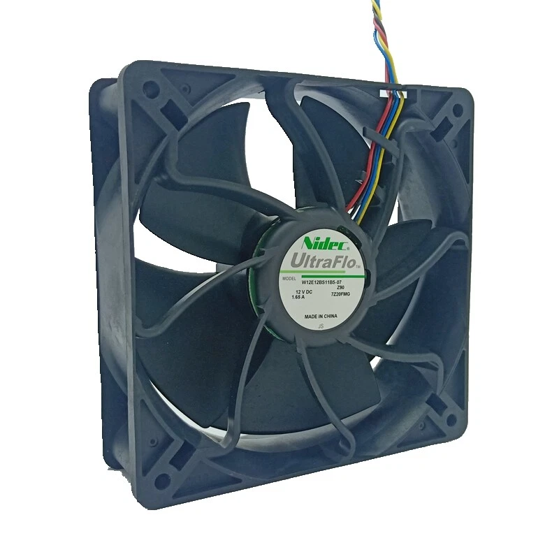 Nidec W12E12BS11B5-07 W12E12BS11B5-57 120×120×38 mm Antminer Cooling Fan 6000RPM - Image 1 of 4