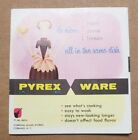 MID century PYREX GLASSWARE BROCHURE 1950s 60s lithographed U.S.A. Corning glass