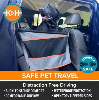 Buckle N' Go Dog Car Seat for Large Dogs, Waterproof Fabric - Image 1 of 3